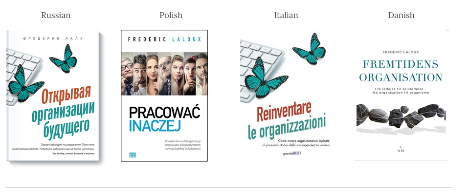 Reinventing Organizations book 12 languages and soon more! - Enlivening Edge